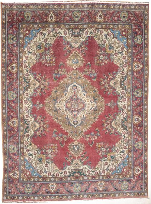 9'7x12'11 Hand Knotted Floral Classic Oriental Wool Rug