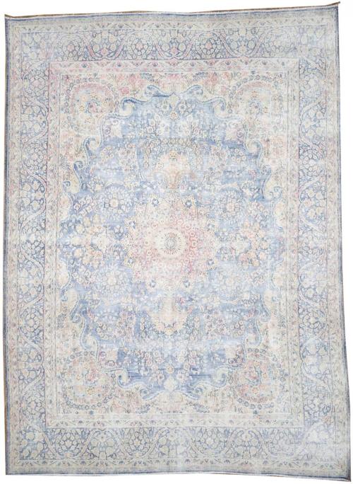 9'7x13'0 Hand Knotted Floral Classic Oriental Wool Rug