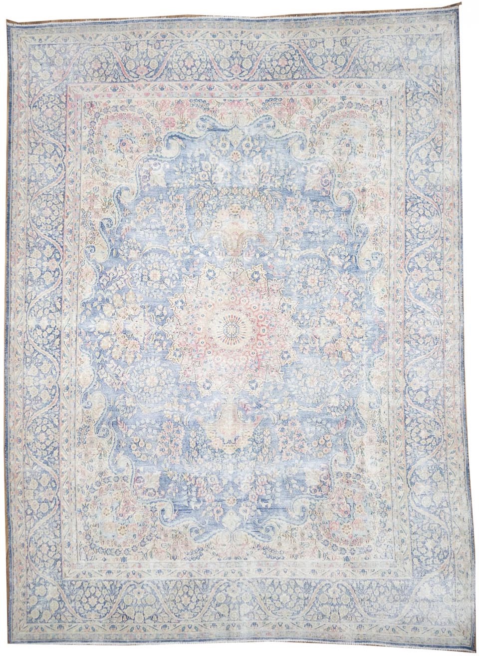 9'7x13'0 Hand Knotted Floral Classic Oriental Wool Rug - Image 2