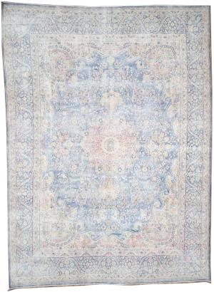 9'7x13'0 Hand Knotted Floral Classic Oriental Wool Rug