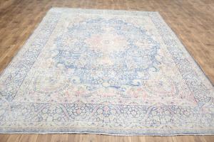 9'7x13'0 Hand Knotted Floral Classic Oriental Wool Rug