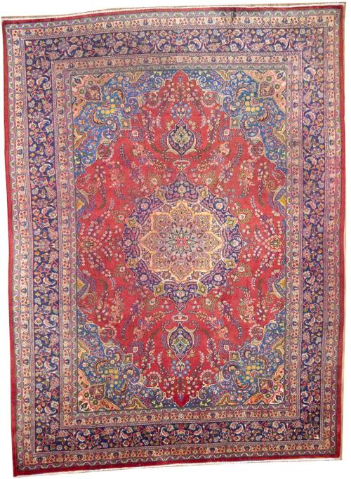 9'5x12'10 Hand Knotted Floral Classic Oriental Wool Rug