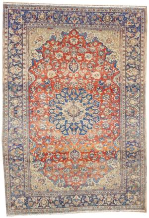8'3x11'11 Hand Knotted Floral Classic Oriental Wool Rug