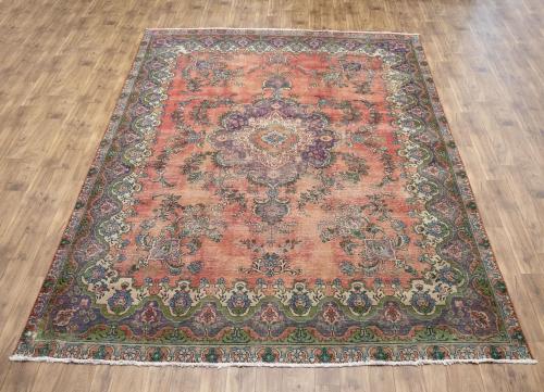 9'7x13'1 Hand Knotted Floral Classic Oriental Wool Rug