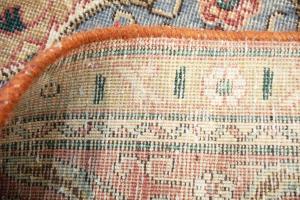 9'7 x 13'0 Hand Knotted Traditional Red Floral Wool Rug