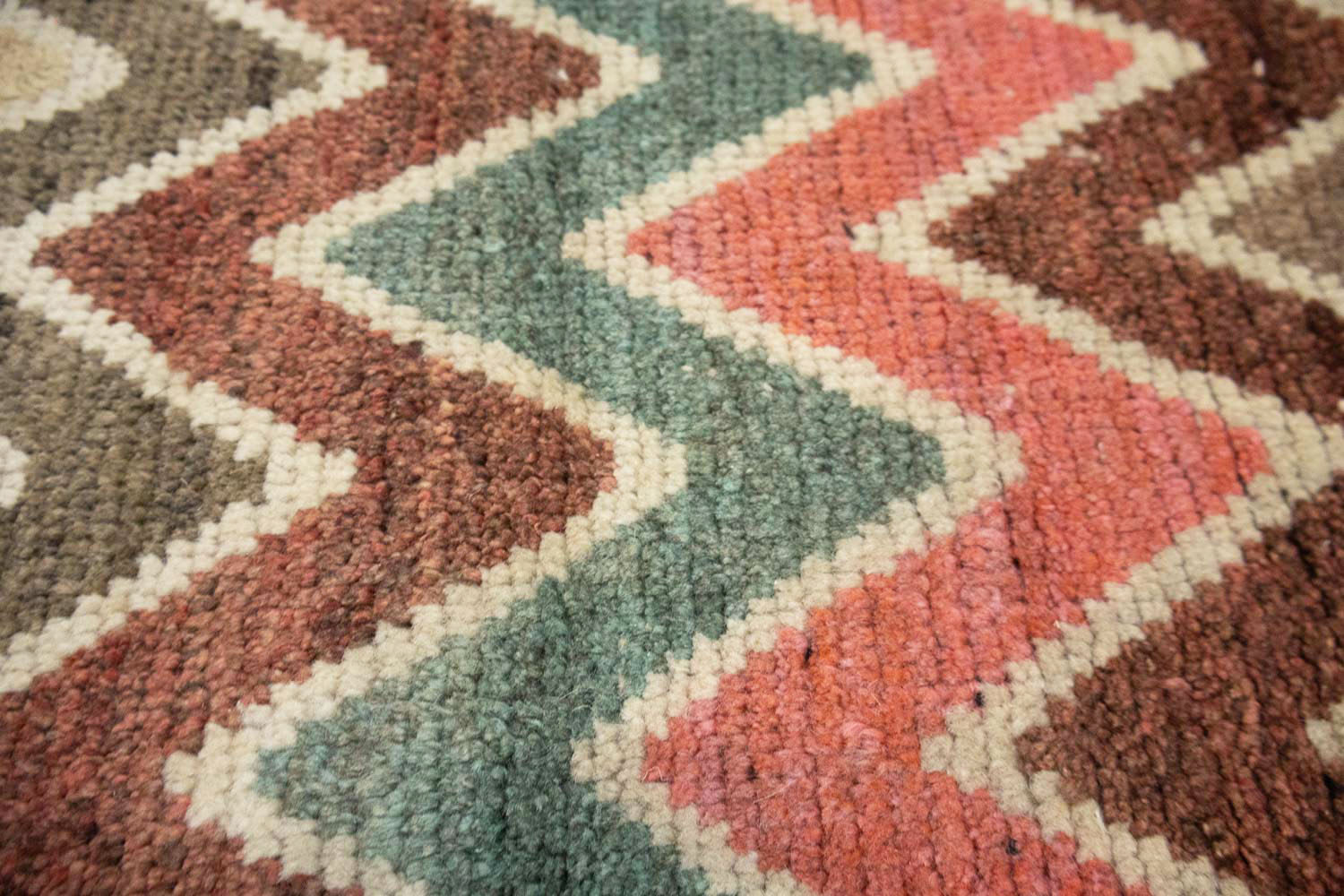 3'10x6'6 Hand Knotted Tribal Striped Oriental Wool Rug - Image 7
