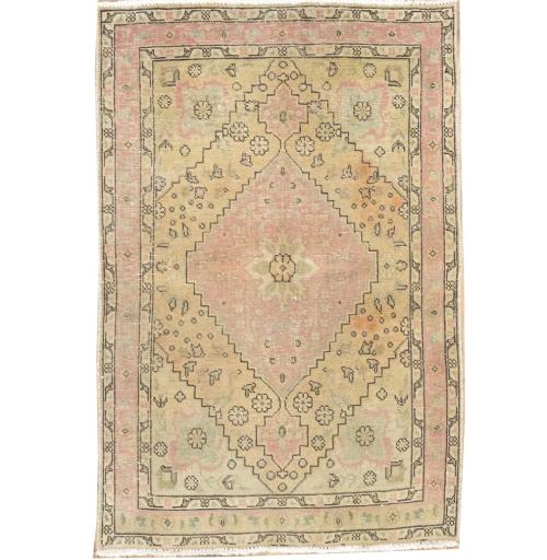 3'3x5'0 Hand Knotted Traditional Floral Oriental Wool Rug