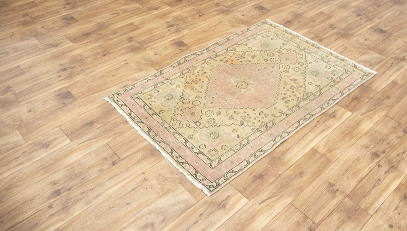 3'3x5'0 Hand Knotted Traditional Floral Oriental Wool Rug - Image 14