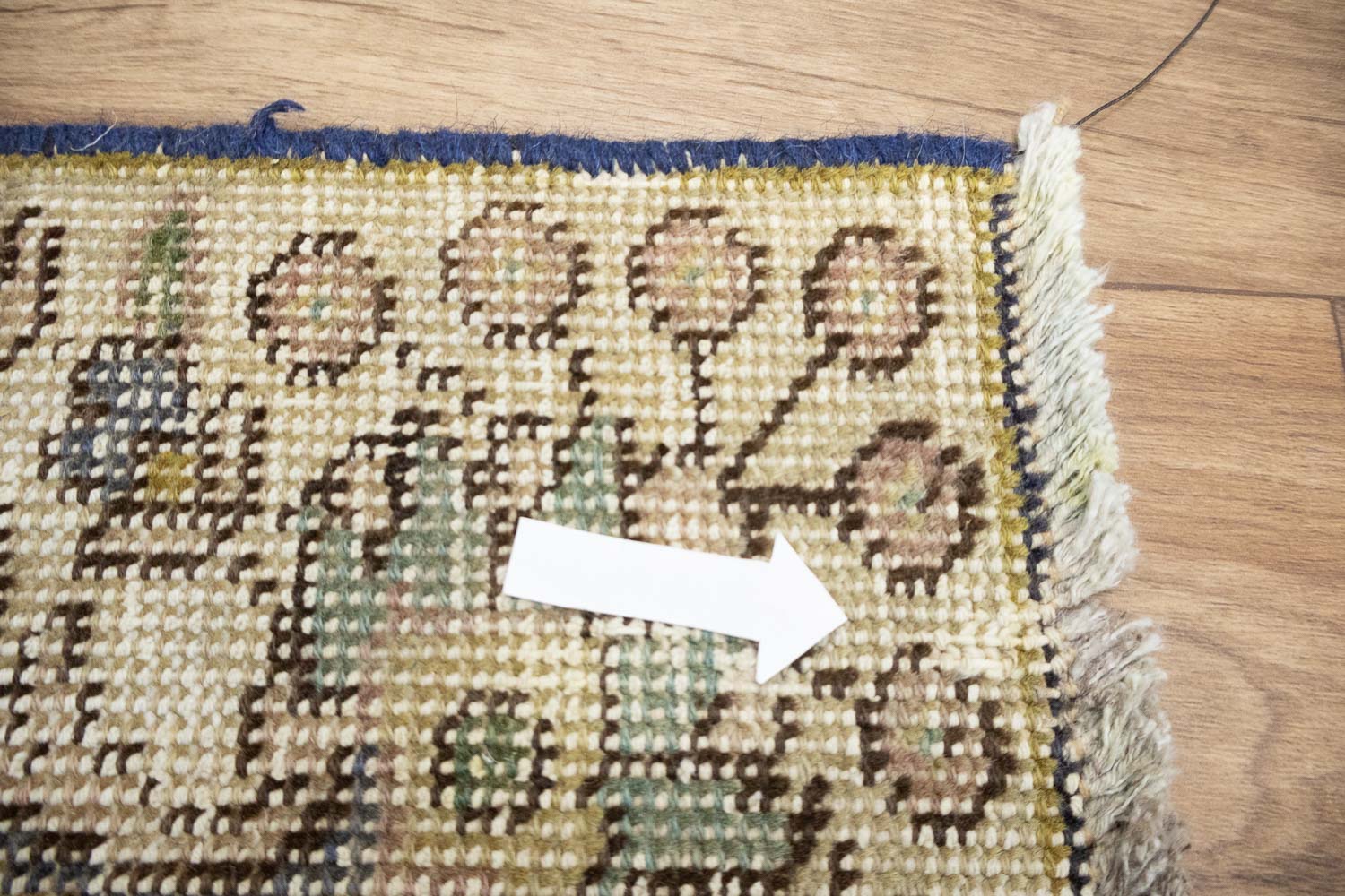 3'1x4'4 Hand Knotted Traditional Geometric Oriental Wool Rug - Image 12