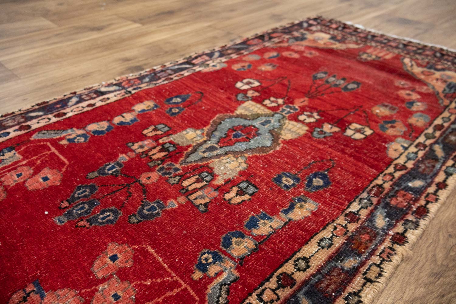2'1x4'4 Hand Knotted Tribal Floral Oriental Wool Rug - Image 14