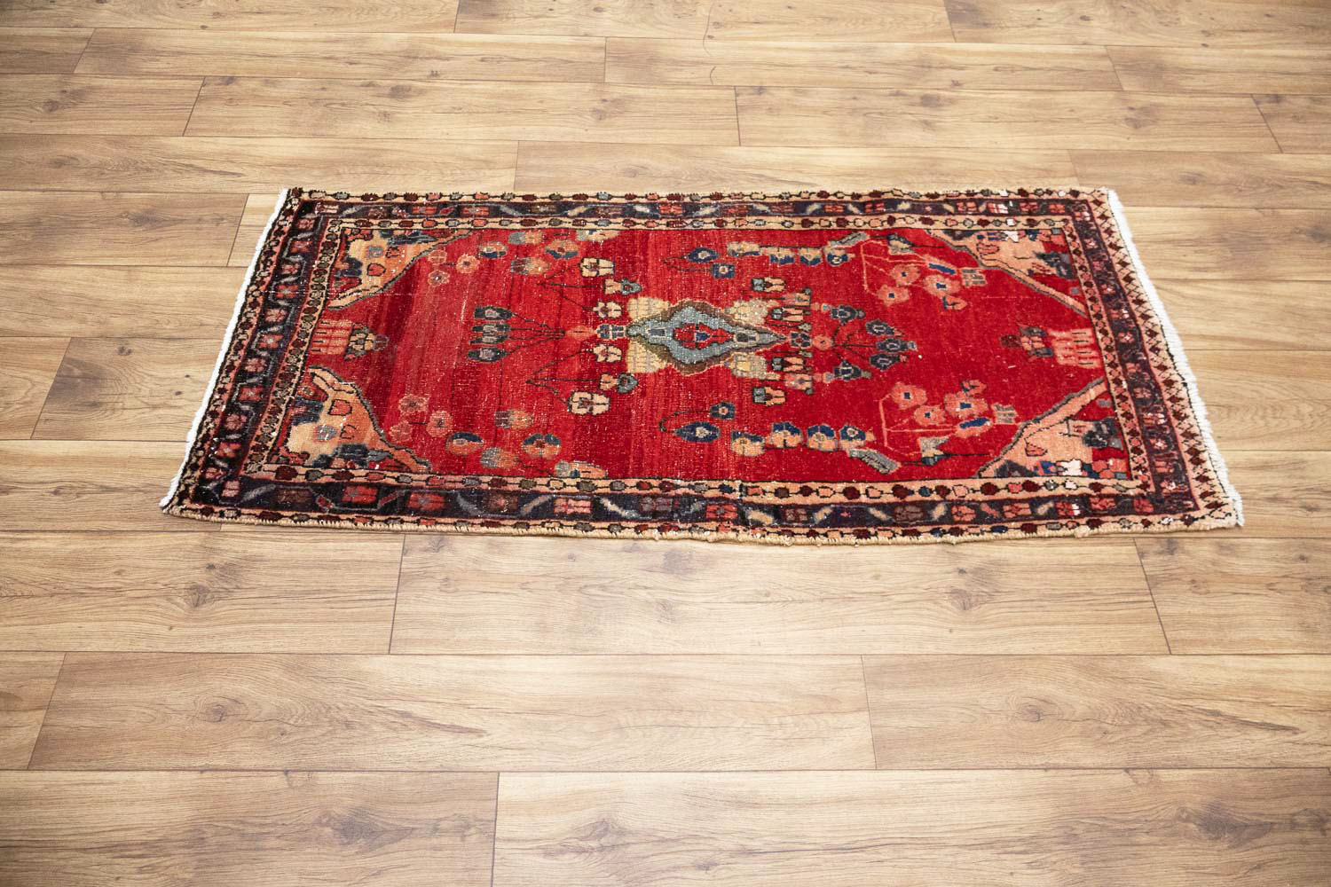2'1x4'4 Hand Knotted Tribal Floral Oriental Wool Rug - Image 5