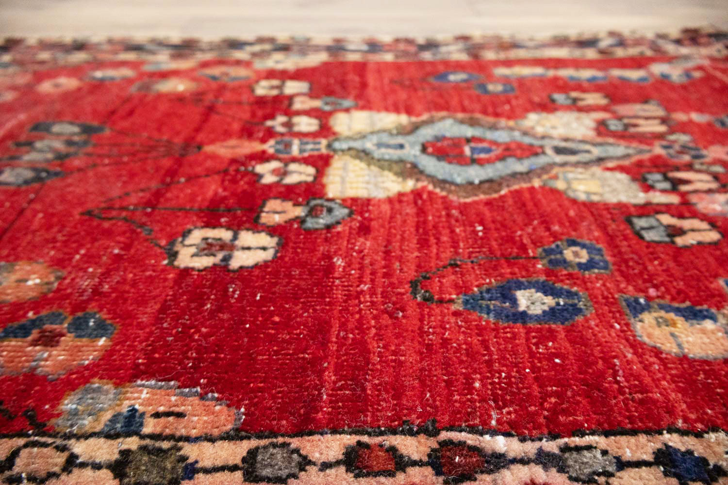 2'1x4'4 Hand Knotted Tribal Floral Oriental Wool Rug - Image 8
