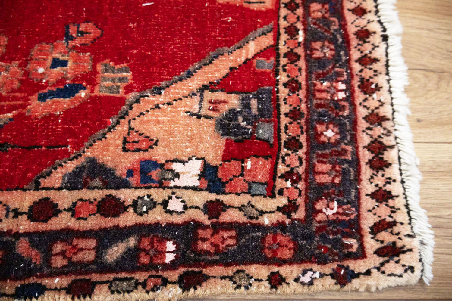 2'1x4'4 Hand Knotted Tribal Floral Oriental Wool Rug - Image 10