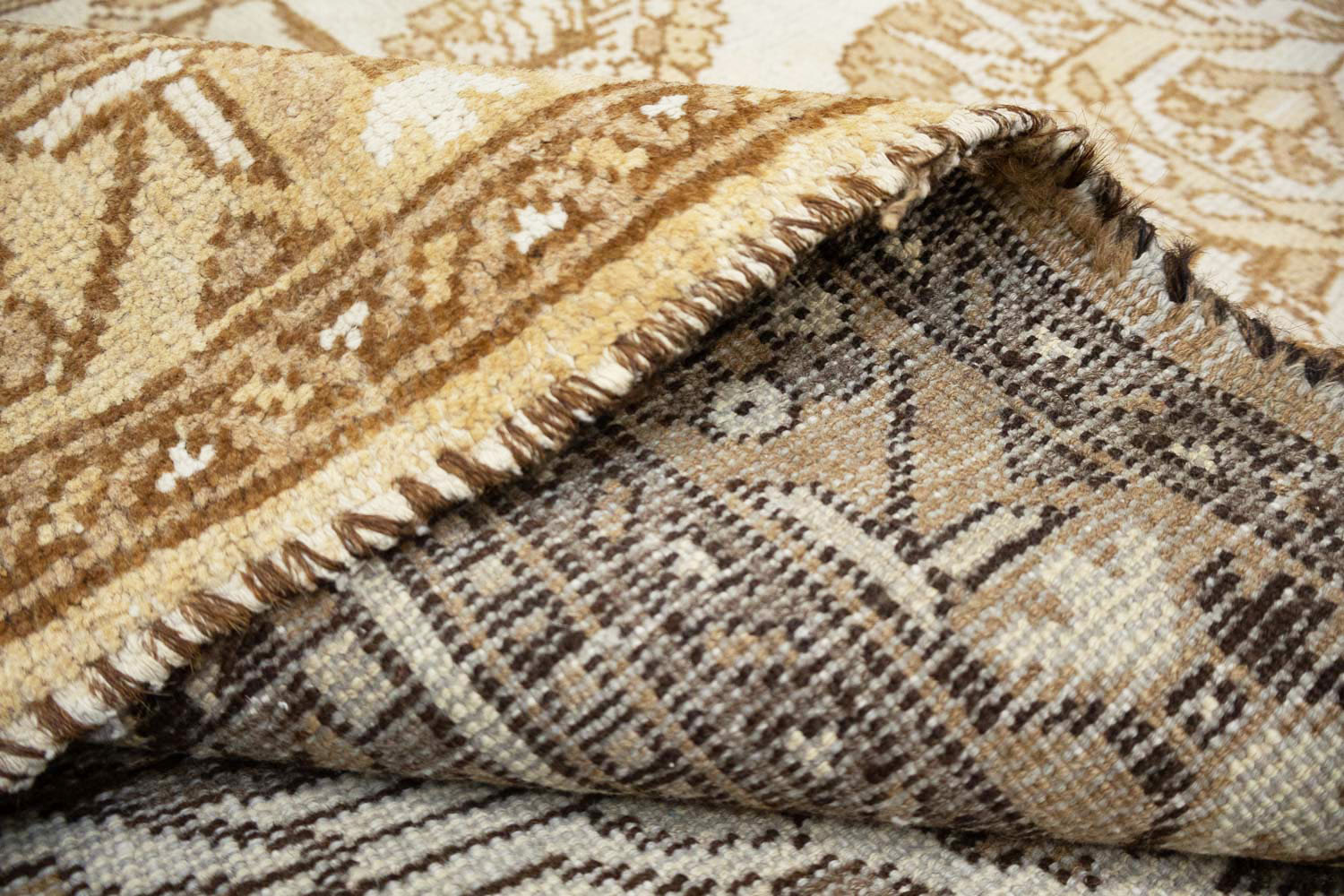 3'9x5'7 Hand Knotted Tribal Floral Oriental Wool Rug - Image 15