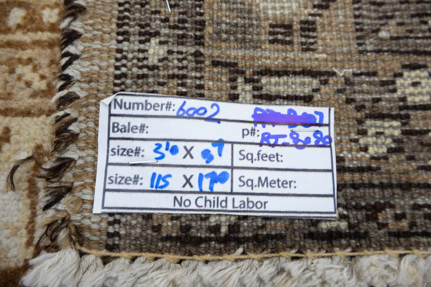 3'9x5'7 Hand Knotted Tribal Floral Oriental Wool Rug - Image 16
