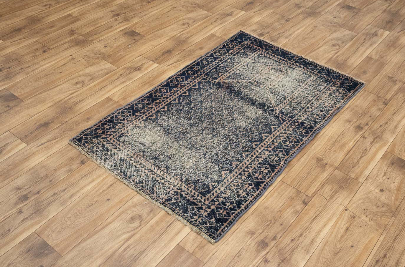 3'0x4'8 Hand Knotted Tribal Floral Oriental Wool Rug - Image 11