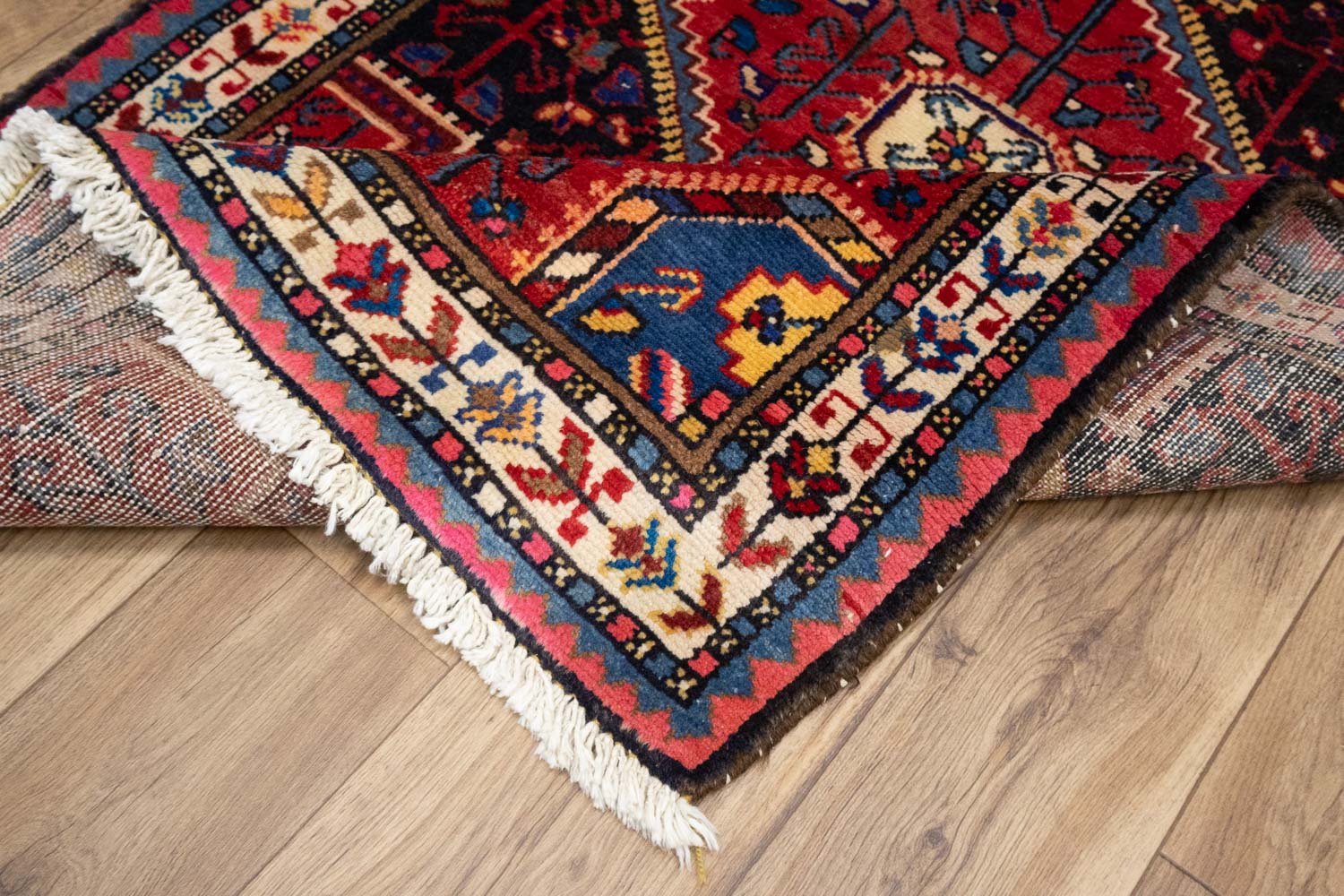 2'9x4'5 Hand Knotted Tribal Geometric Oriental Wool Rug - Image 12
