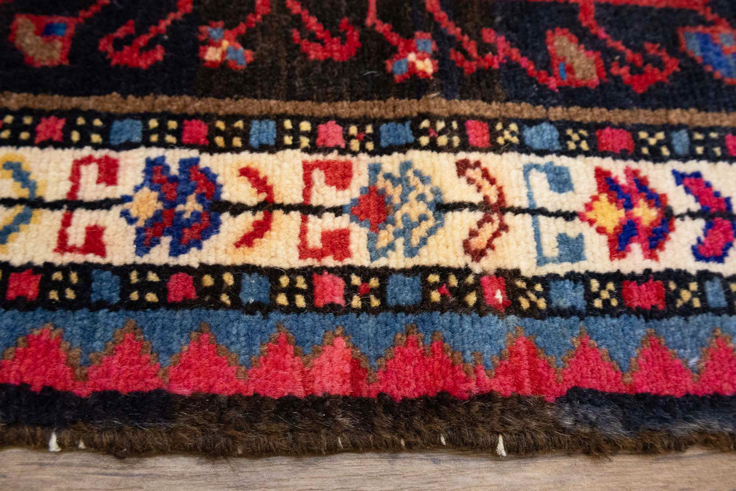 2'9x4'5 Hand Knotted Tribal Geometric Oriental Wool Rug - Image 7
