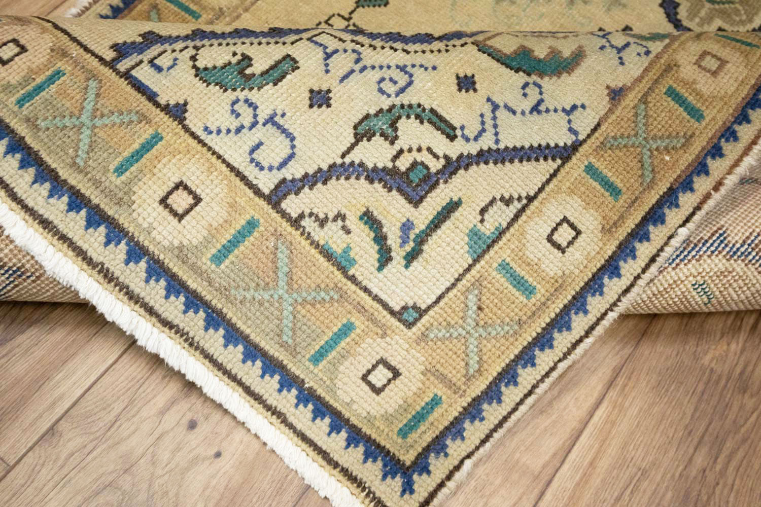 3'1x4'9 Hand Knotted Tribal Floral Oriental Wool Rug - Image 14