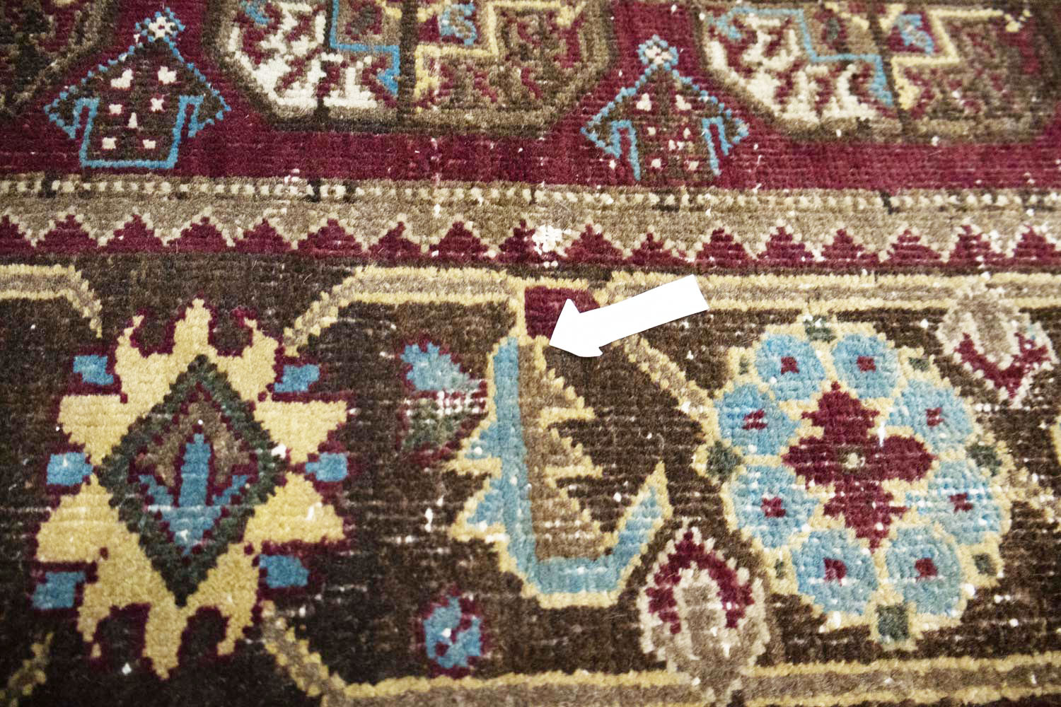 4'4x9'3 Hand Knotted Tribal Floral Oriental Wool Runner Rug - Image 13