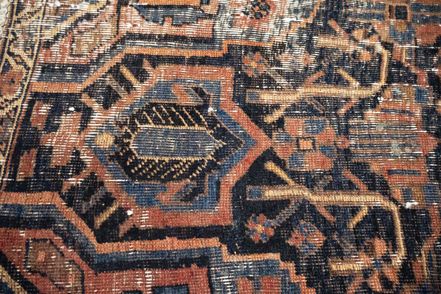 3'2x7'8 Hand Knotted Tribal Floral Oriental Wool Runner Rug - Image 8
