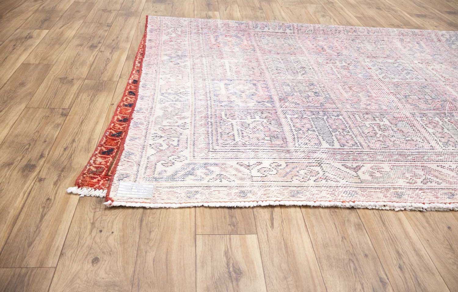 6'8x9'2 Hand Knotted Tribal Pictorial Oriental Wool Runner Rug - Image 18
