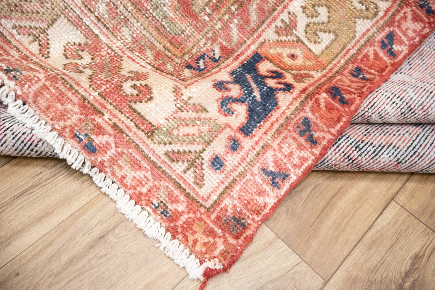 6'8x9'2 Hand Knotted Tribal Pictorial Oriental Wool Runner Rug - Image 19