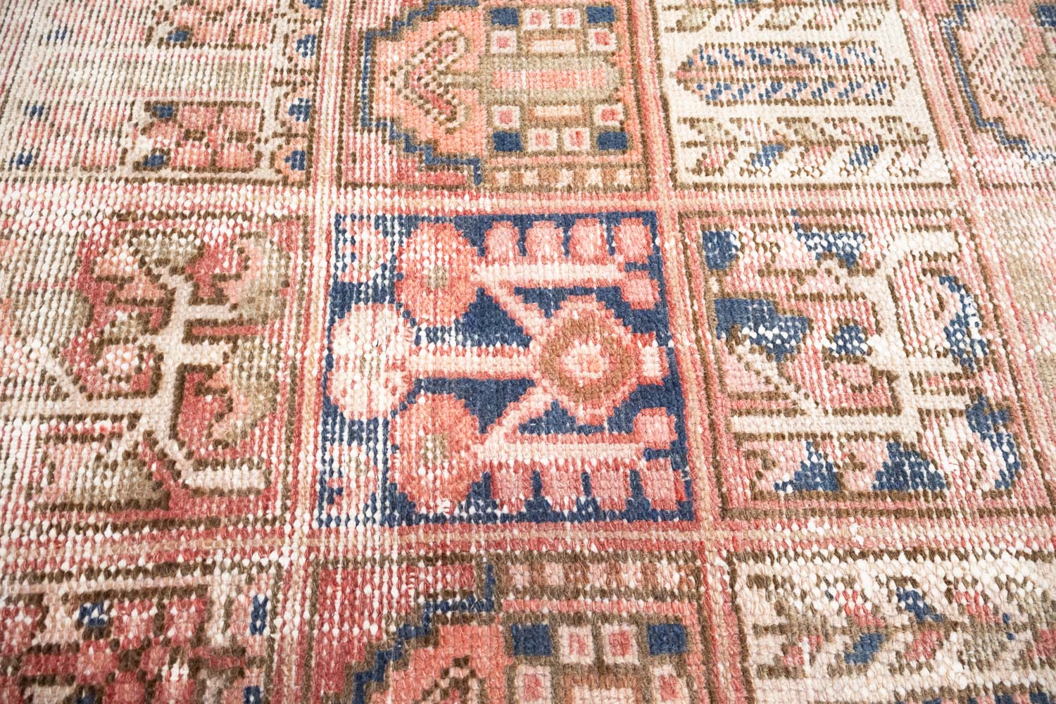 6'8x9'2 Hand Knotted Tribal Pictorial Oriental Wool Runner Rug - Image 7