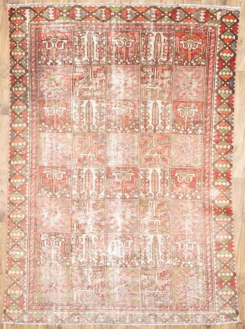 6'6x8'11 Hand Knotted Tribal Floral Oriental Wool Rug