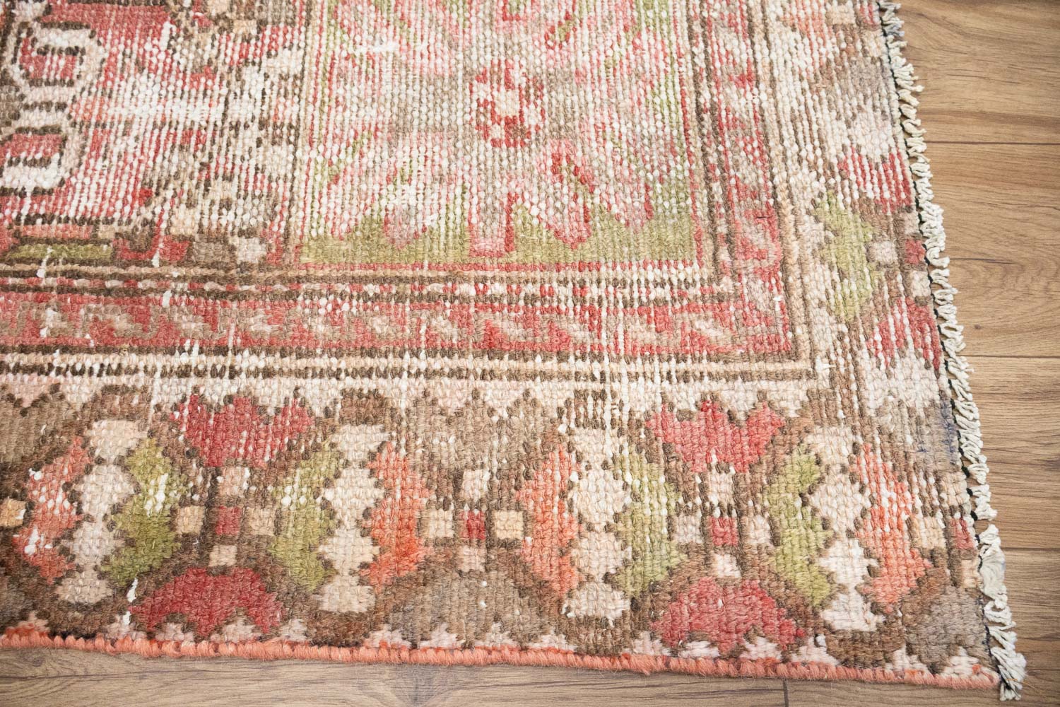 6'6x8'11 Hand Knotted Tribal Floral Oriental Wool Rug - Image 10