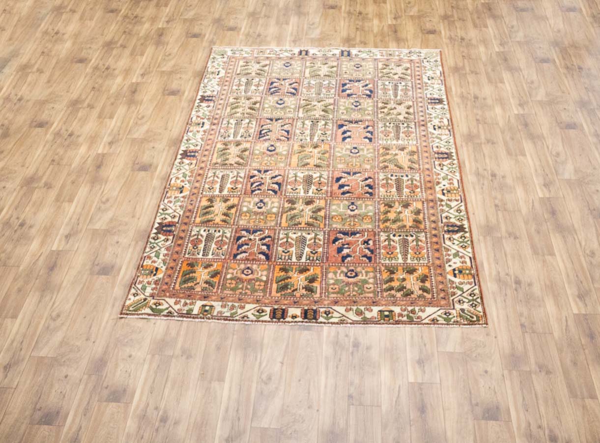 6'6x9'4 Hand Knotted Tribal Pictorial Oriental Wool Rug - Image 3