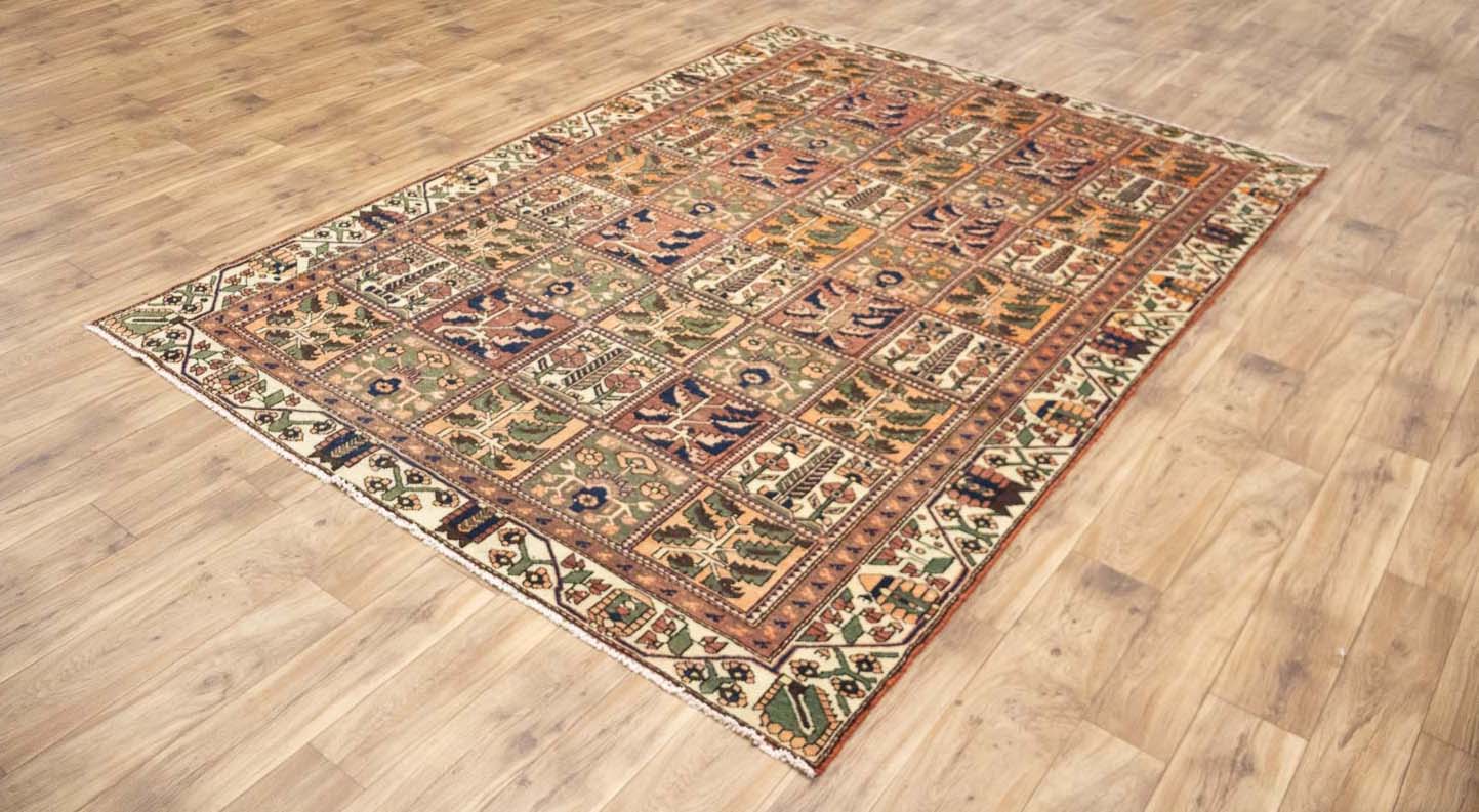 6'6x9'4 Hand Knotted Tribal Pictorial Oriental Wool Rug - Image 13