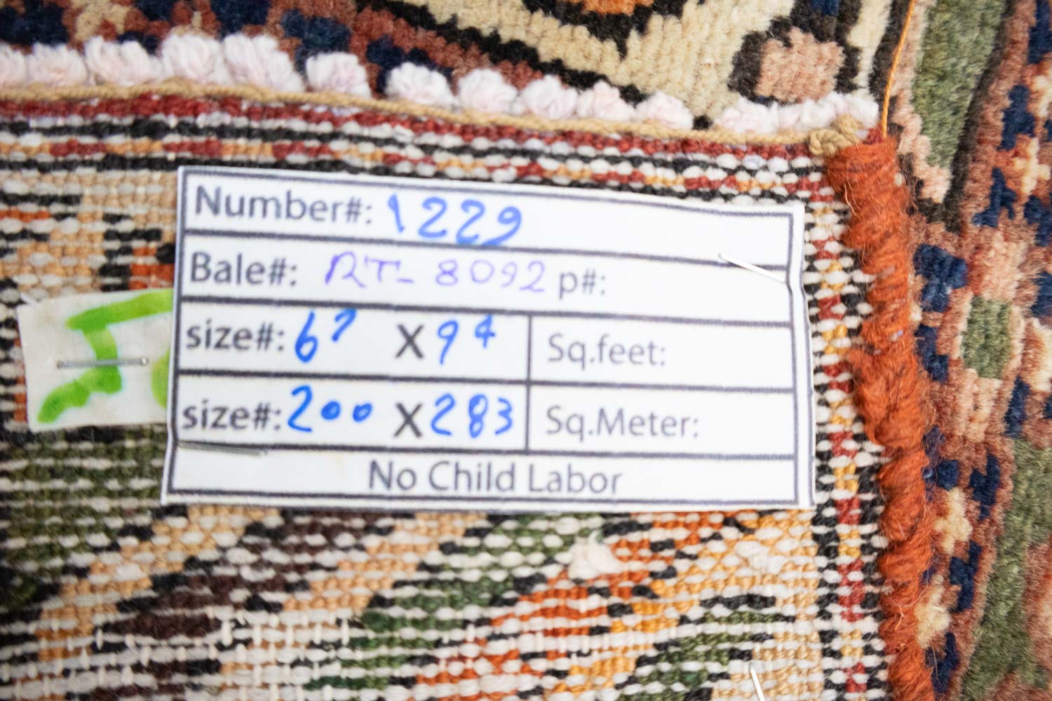 6'6x9'4 Hand Knotted Tribal Pictorial Oriental Wool Rug - Image 16