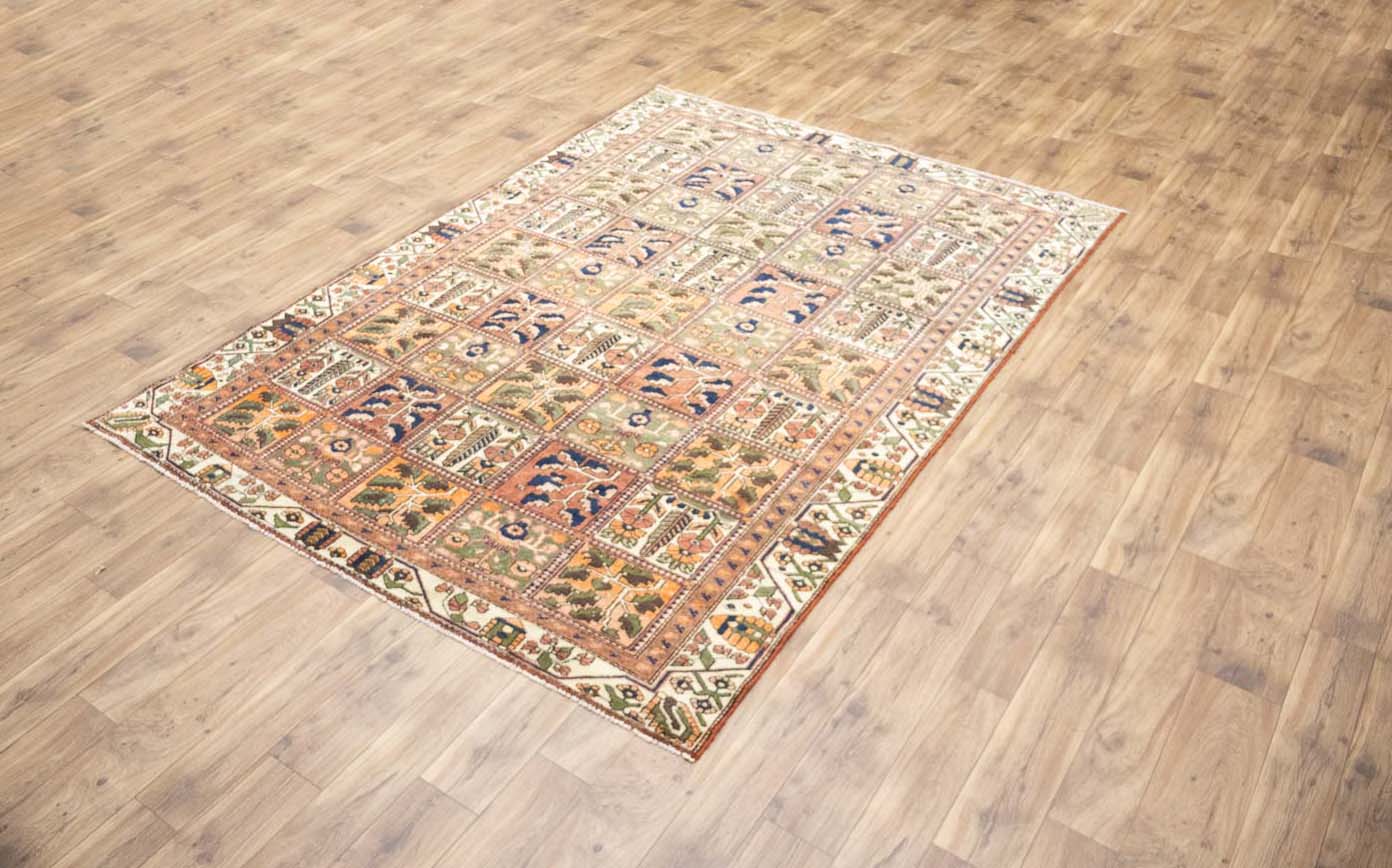 6'6x9'4 Hand Knotted Tribal Pictorial Oriental Wool Rug - Image 4