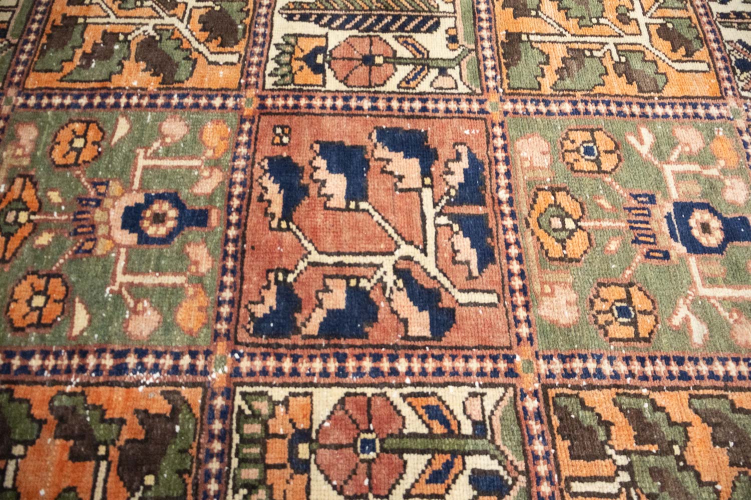 6'6x9'4 Hand Knotted Tribal Pictorial Oriental Wool Rug - Image 8