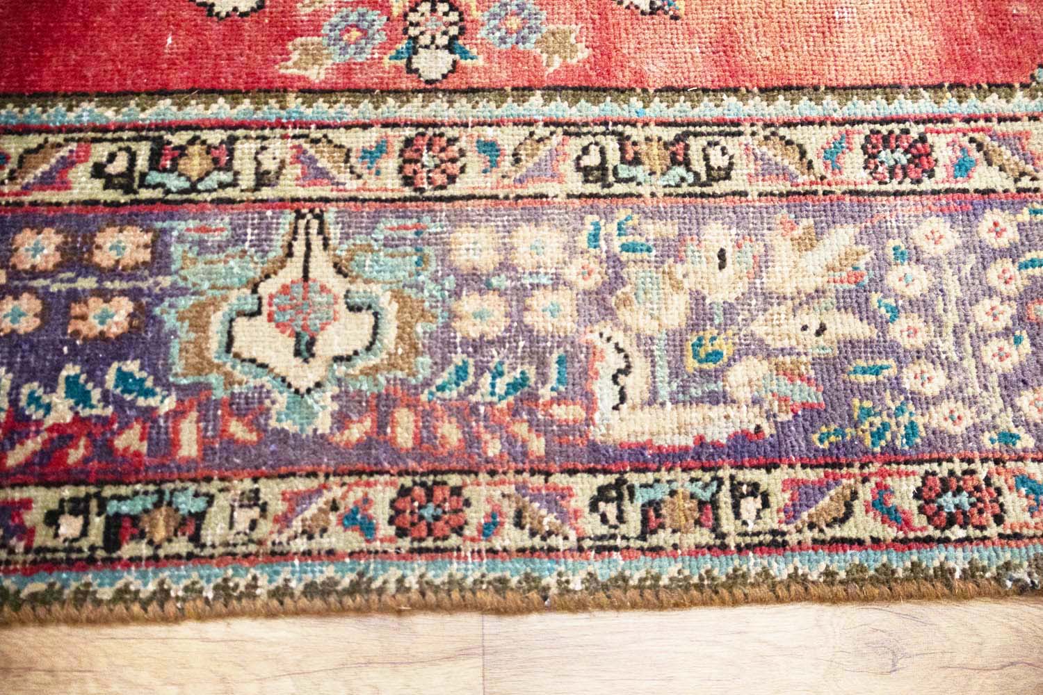 6'11x9'9 Hand Knotted Floral Classic Oriental Wool Rug - Image 12