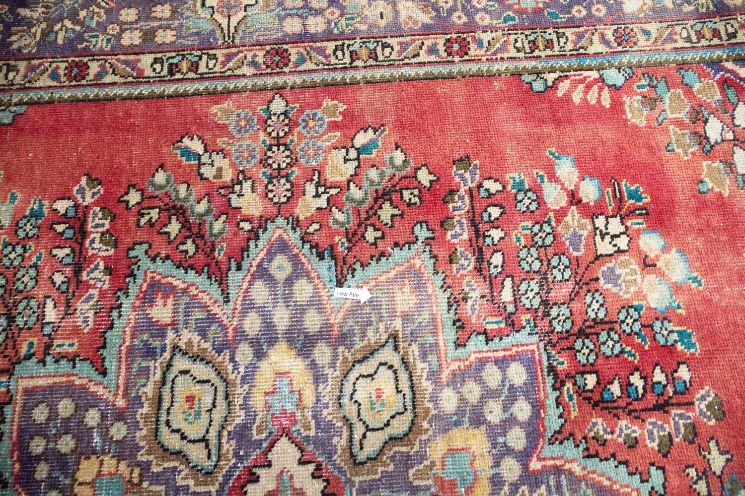 6'11x9'9 Hand Knotted Floral Classic Oriental Wool Rug - Image 17