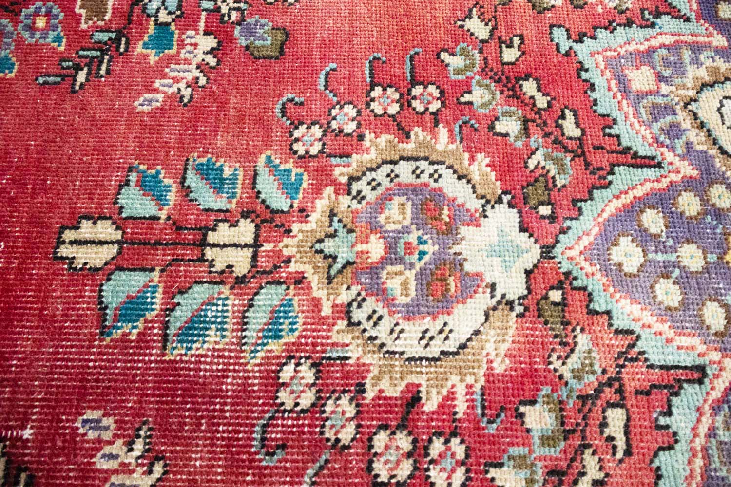 6'11x9'9 Hand Knotted Floral Classic Oriental Wool Rug - Image 8