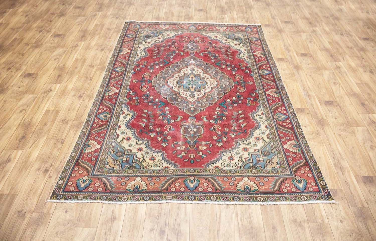 6'2x9'6 Hand Knotted Tribal Pictorial Oriental Wool Rug - Image 18