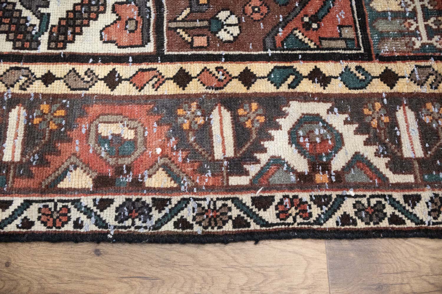 6'8x10'0 Hand Knotted Tribal Pictorial Oriental Wool Rug - Image 13