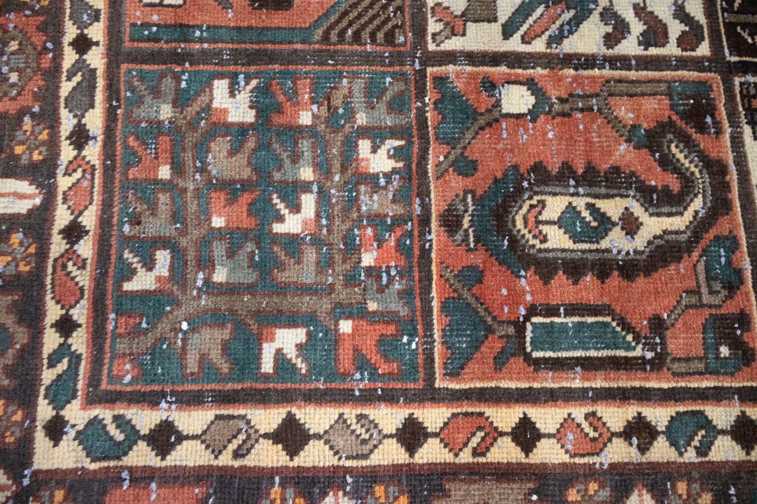 6'8x10'0 Hand Knotted Tribal Pictorial Oriental Wool Rug - Image 15