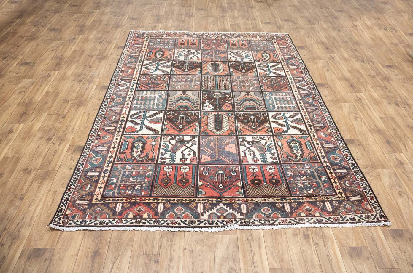 6'8x10'0 Hand Knotted Tribal Pictorial Oriental Wool Rug - Image 17