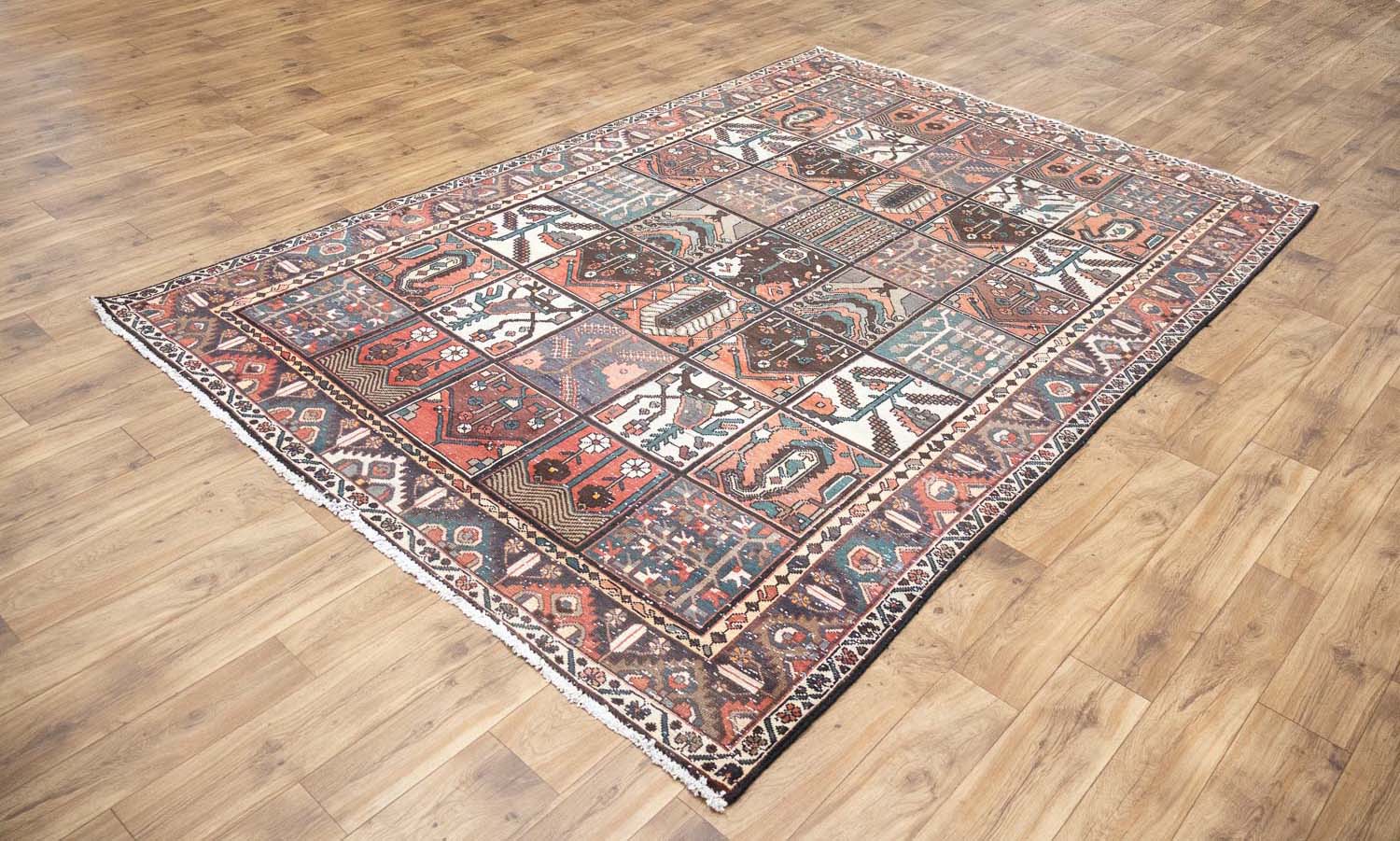 6'8x10'0 Hand Knotted Tribal Pictorial Oriental Wool Rug - Image 18