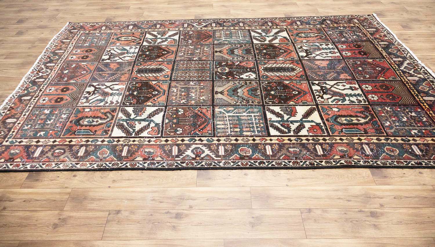6'8x10'0 Hand Knotted Tribal Pictorial Oriental Wool Rug - Image 5