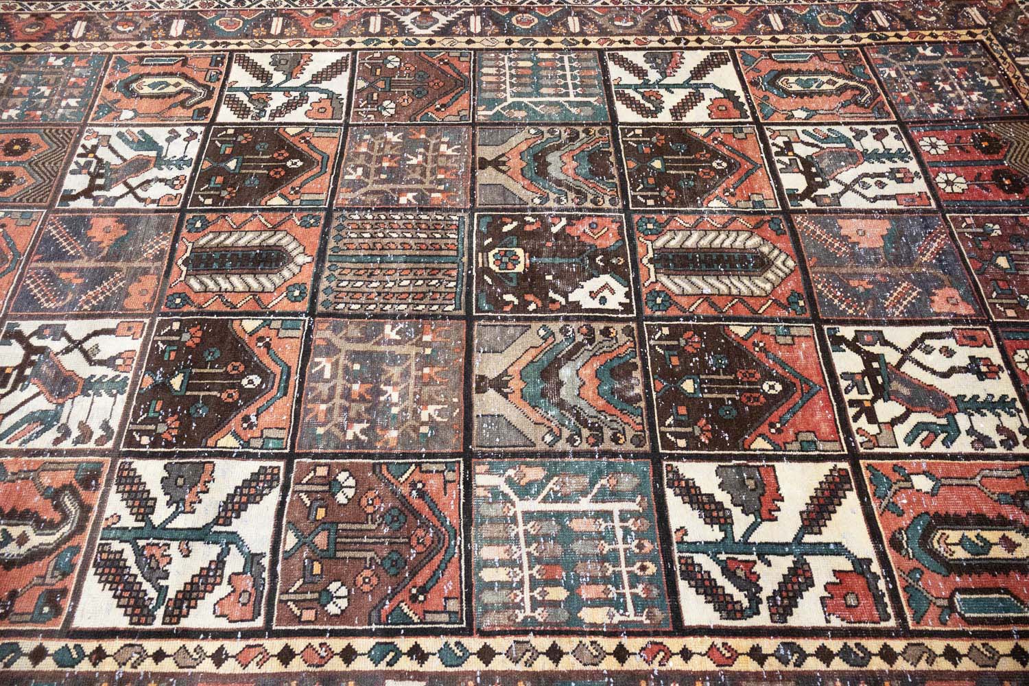 6'8x10'0 Hand Knotted Tribal Pictorial Oriental Wool Rug - Image 6