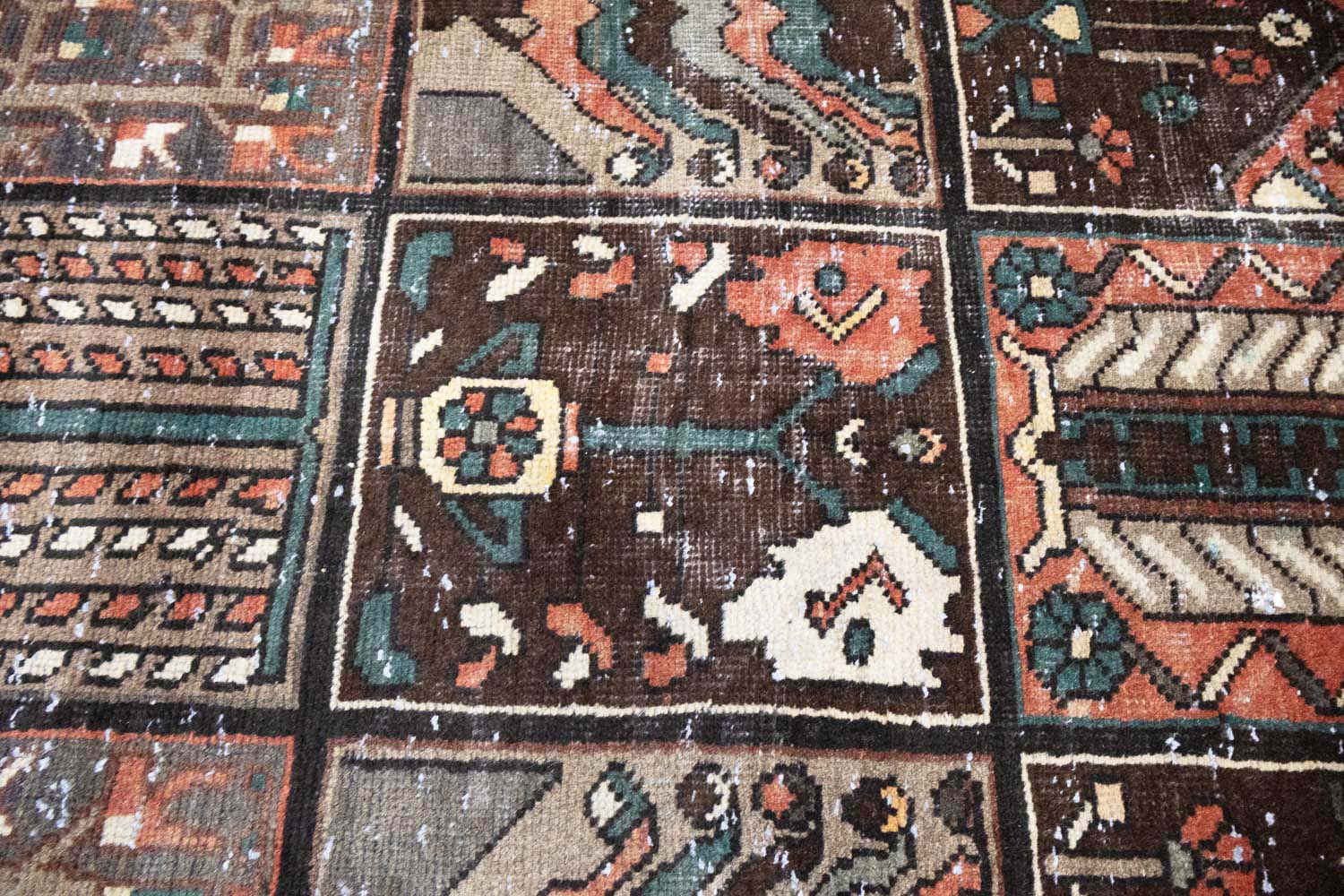 6'8x10'0 Hand Knotted Tribal Pictorial Oriental Wool Rug - Image 7