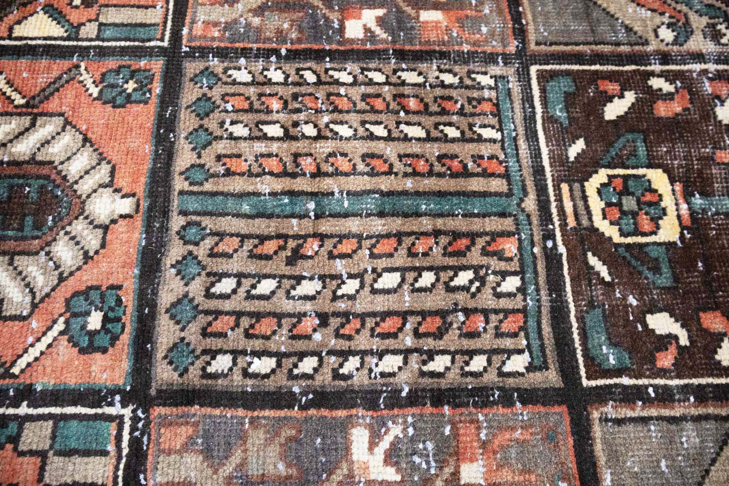 6'8x10'0 Hand Knotted Tribal Pictorial Oriental Wool Rug - Image 8