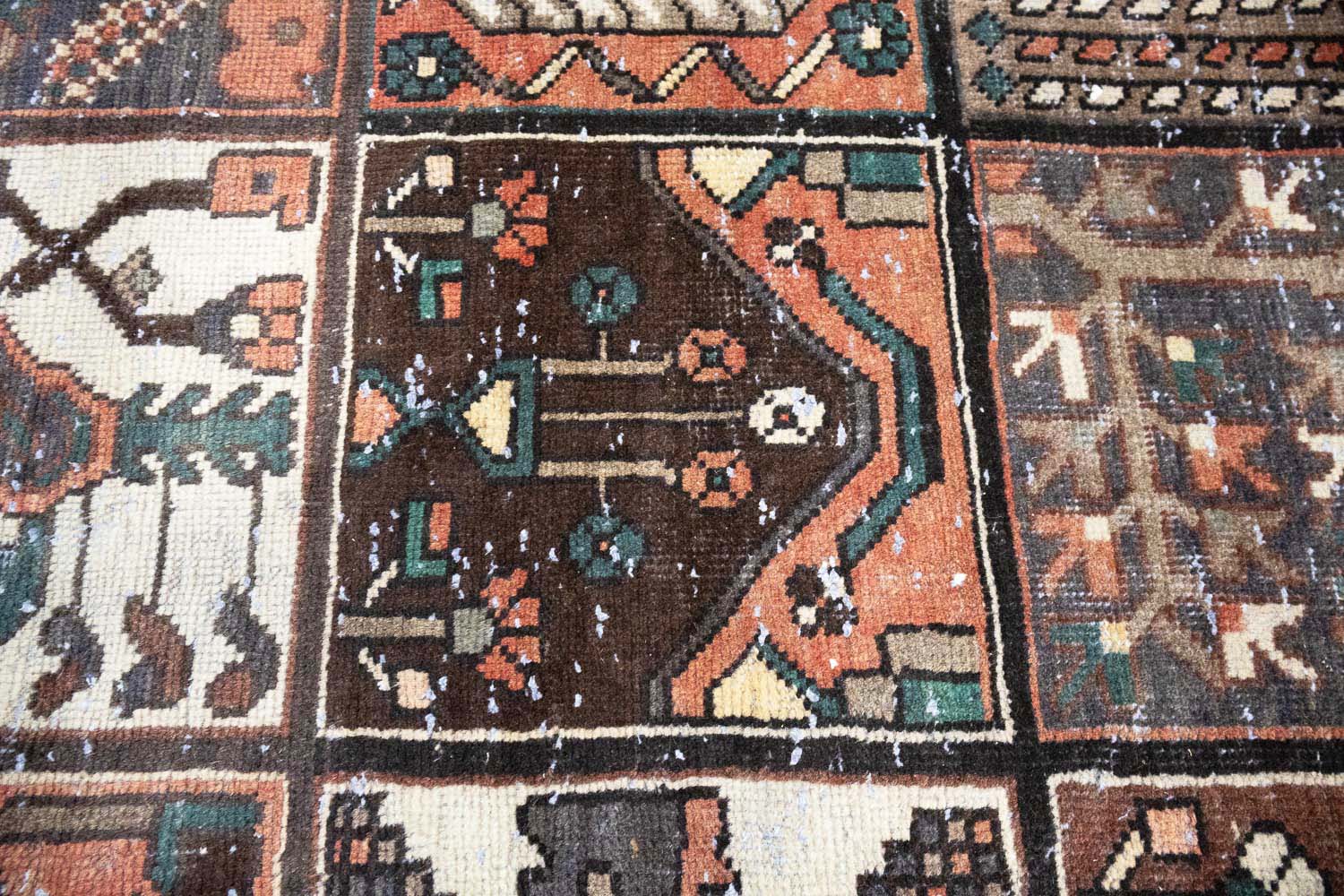 6'8x10'0 Hand Knotted Tribal Pictorial Oriental Wool Rug - Image 10
