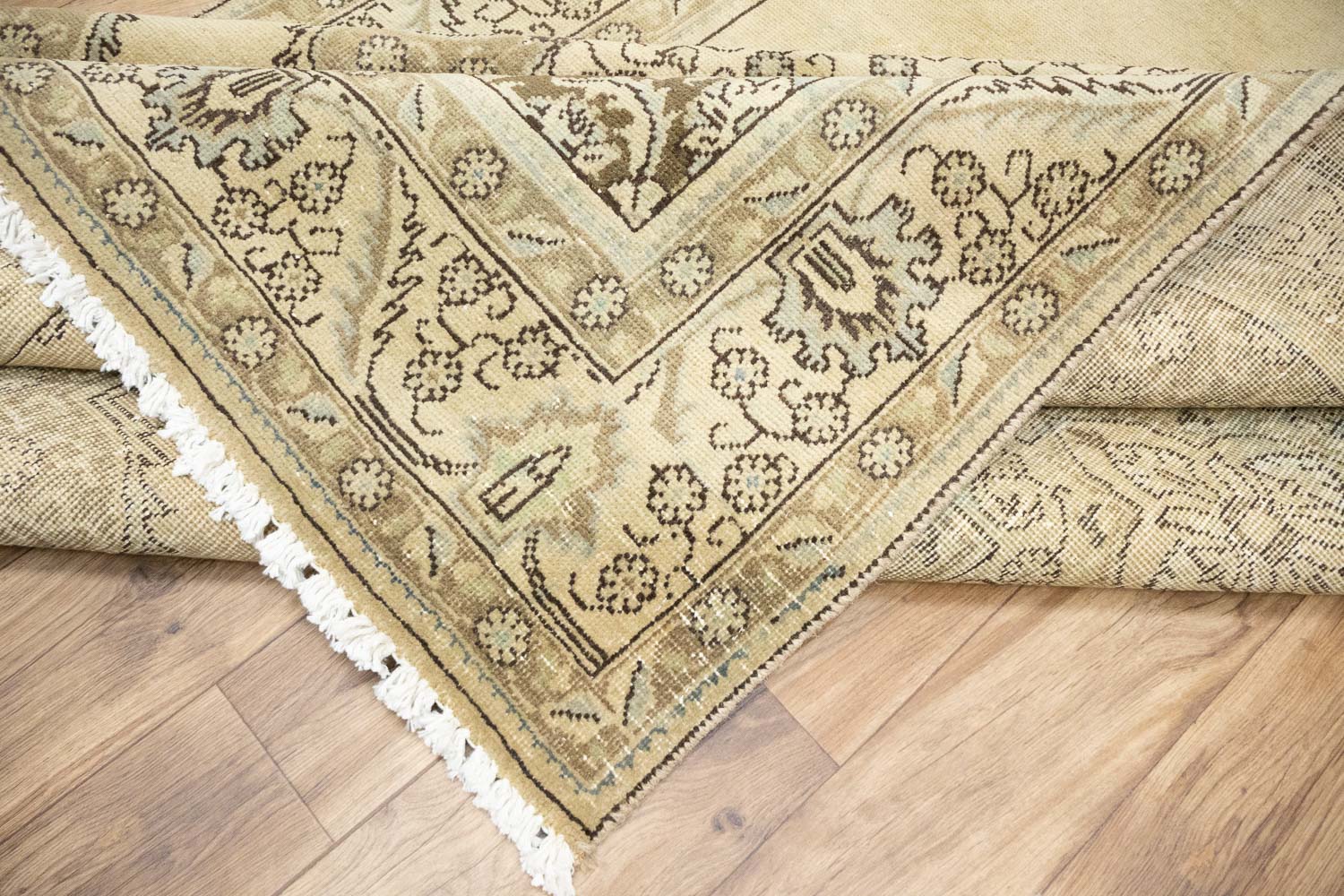 6'3x9'10 Hand Knotted Floral Traditional Oriental Wool Rug - Image 18