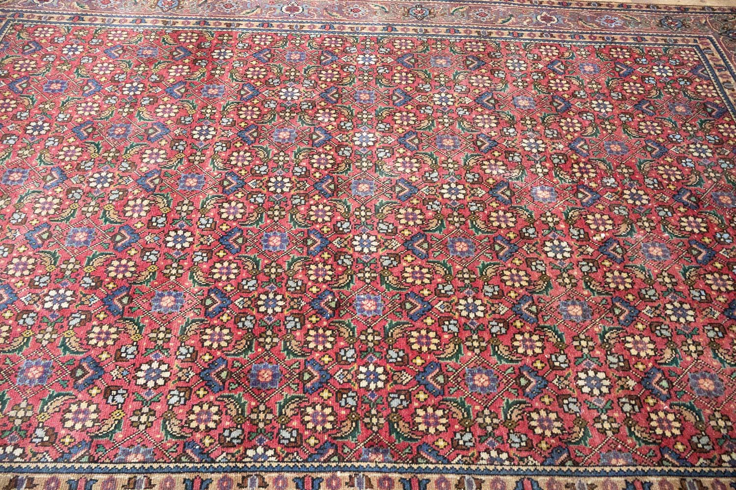 6'2x9'3 Hand Knotted Tribal Allover Oriental Wool Rug - Image 6